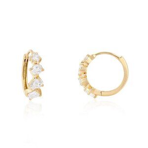 Lumina Bliss 14K (or 18k upon request) Yellow Gold Huggies Earrings